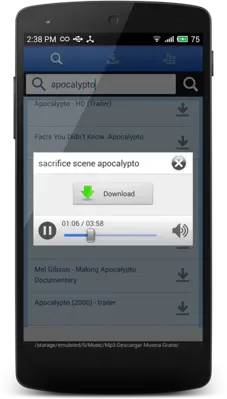 4Shared MP3 Music android App screenshot 1